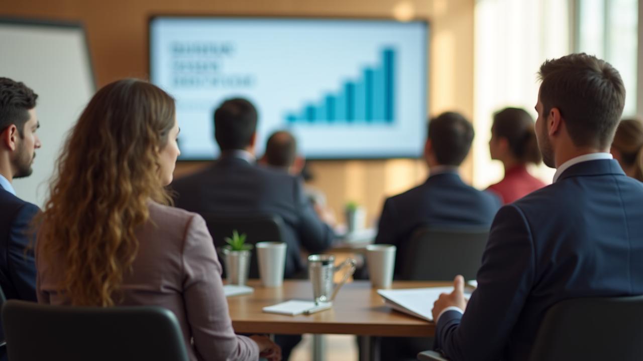 Professionals attending a financial seminar in Bangkok